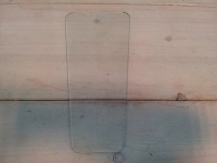 glas v. een zeskant kap van 75 cm